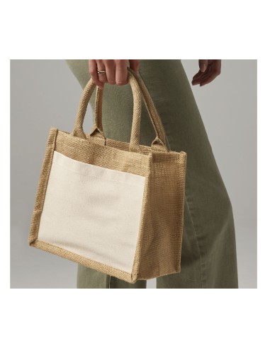 WES-W425-Cotton Pocket Jute Gift Bag